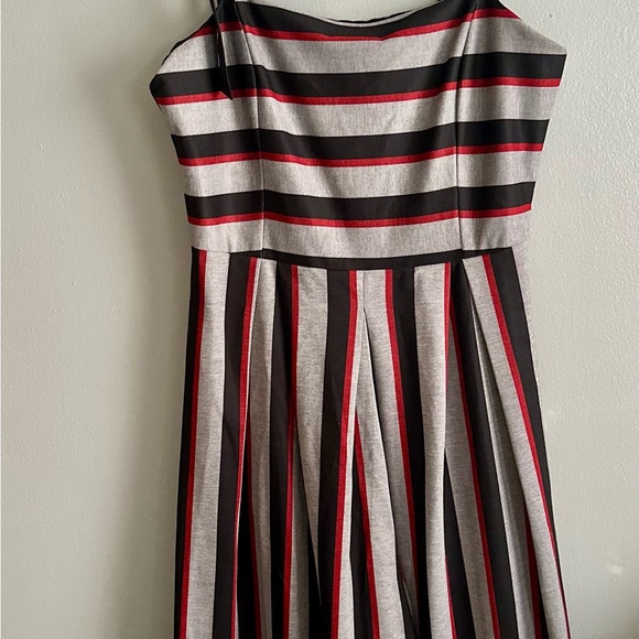 Gracia Black and Red Striped Wide Leg Jumpsuit - Picture 1 of 1